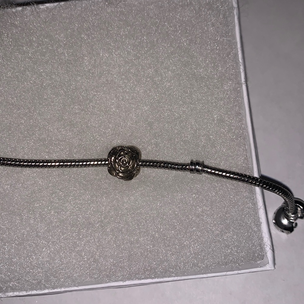 Rose charm for Pandora bracelet